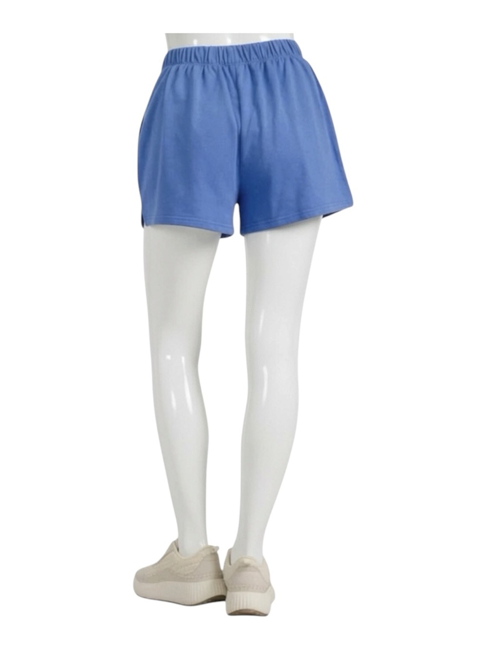 FANTASTIC FAWN patriotic blue sequin cocktail glass accent shorts S M L - Picture 2 of 6